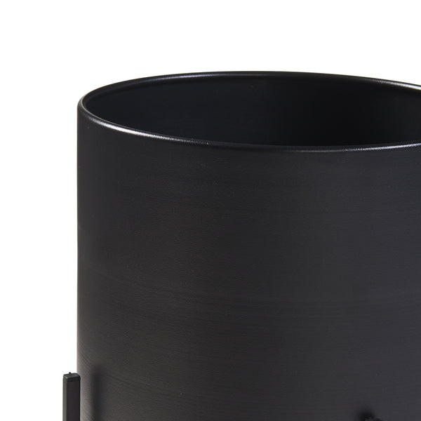 Soporte para plantas Orsa juego de 3 piezas metal negro [en.casa]