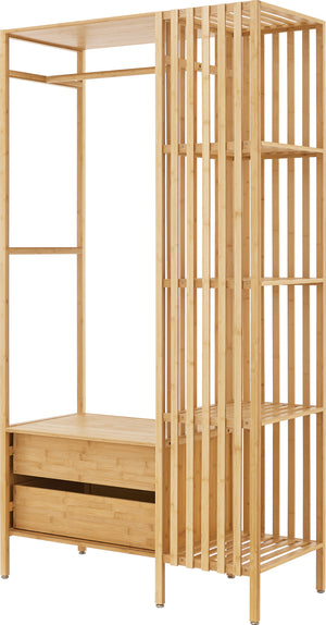 Perchero Varanger 185x100x45 cm Bambú [en.casa]