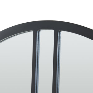 Espejo de pared Suomussalmi Ø60 cm Negro [en.casa]