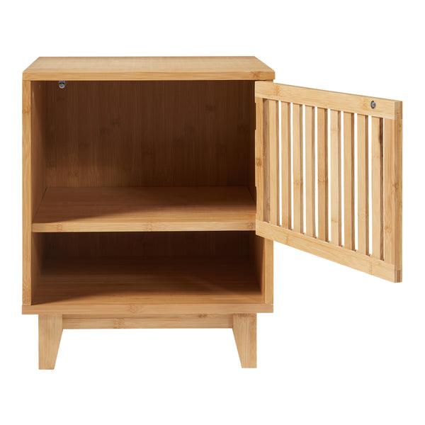 Mesita de noche Ypäjä 50x42x39cm Bambú [en.casa]