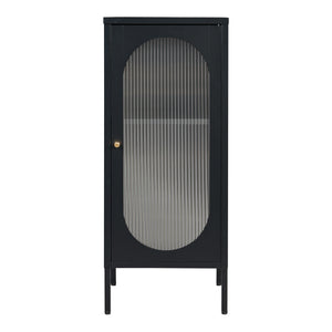 Armario auxiliar Karlskrona 102x43x40 cm Negro, mate [en.casa]