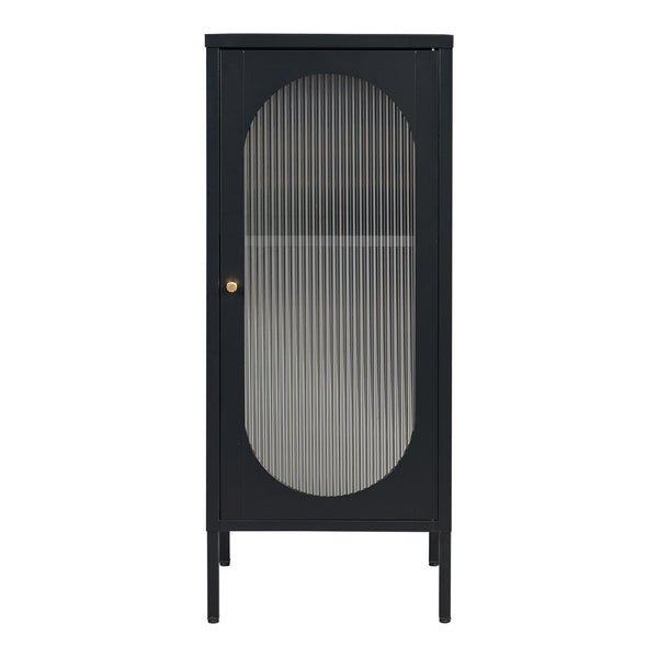 Armario auxiliar Karlskrona 102x43x40 cm Negro, mate [en.casa]