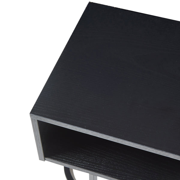 Estantería de pared Gauldal 57x30x32 cm Negro [en.casa]