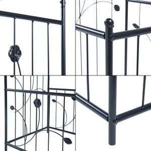 Arco de rosas Barisciano con 2 maceteros negro [casa.pro]