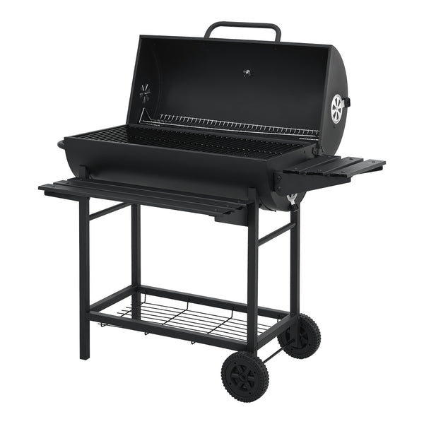Carro de barbacoa Armento 95x108x61cm Negro [casa.pro]