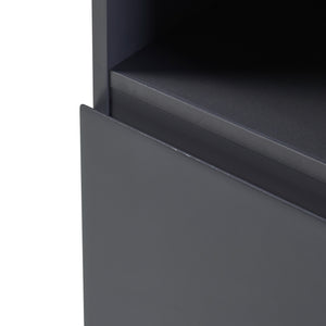 Armario alto Overath 160x30x30cm Gris [en.casa]