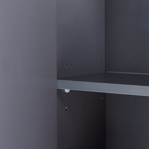 Armario con espejo Overath 60x20x50 cm Gris [en.casa]