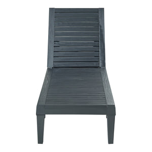 Tumbona Ateleta 172x58 cm Negro [casa.pro]