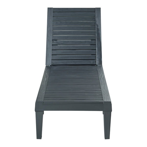 Tumbona Ateleta 172x58 cm Negro [casa.pro]