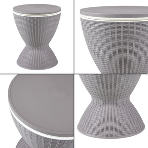 Mesa refrigerada Atessa 58x48,5cm Marrón claro [casa.pro]