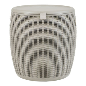 Taburete nevera Avetrana 44xØ40 cm Marrón claro [casa.pro]