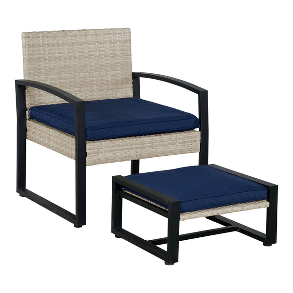 Conjunto de muebles de jardín Calvello de 5 piezas [casa.pro]