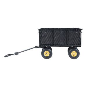Carrito Corropoli 112x51 cm máx. 550kg Negro/Amarillo [pro.tec]