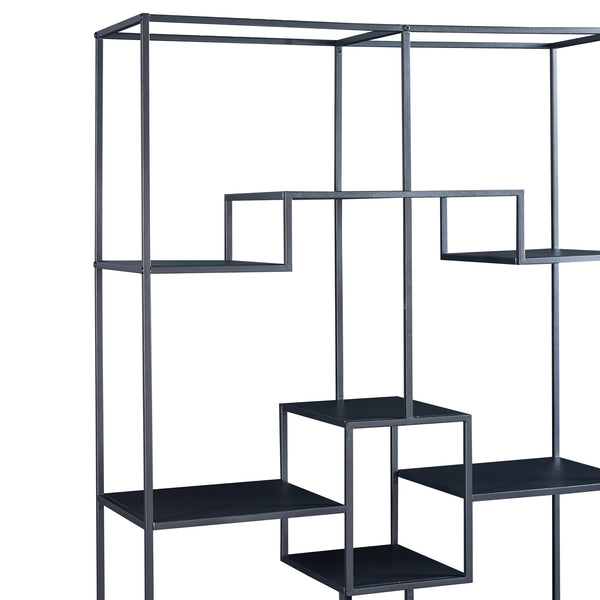 Estantería Råde de metal 180x100x35 cm negro [en.casa]