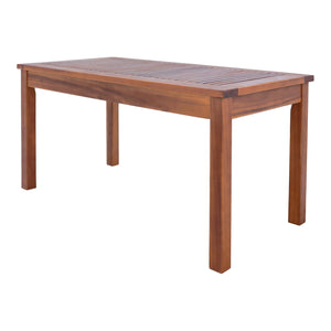 Conjunto de muebles de jardín Brissogne de 4 piezas, madera de acacia con certificación FSC® [en.casa]