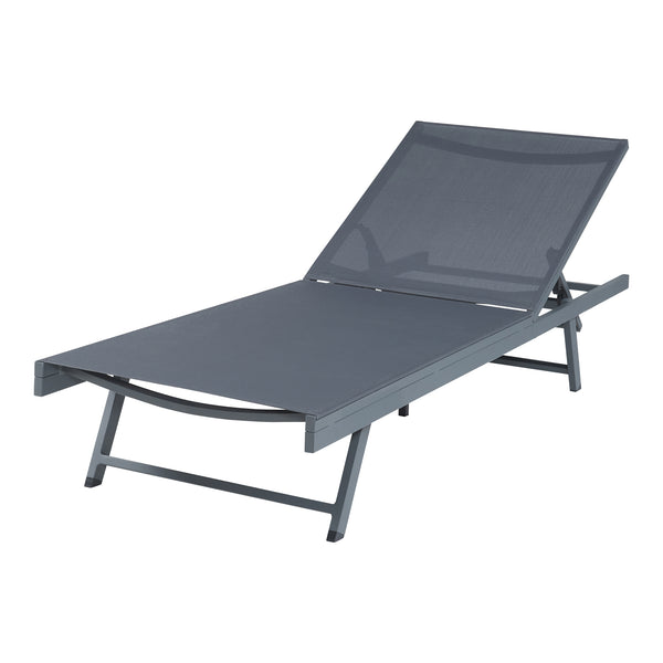Conjunto de tumbonas Baragiano 3 piezas aluminio [casa.pro]