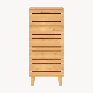Armario de baño Epind 75x33x30 cm Bambú Natural [en.casa]
