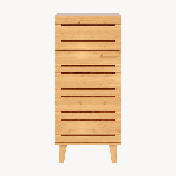 Armario de baño Epind 75x33x30 cm Bambú Natural [en.casa]