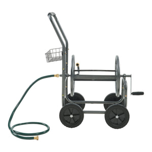 Carro para manguera Gelibolu para manguera de 3/4 pulgadas máx. 65 m Gris [pro.tec]