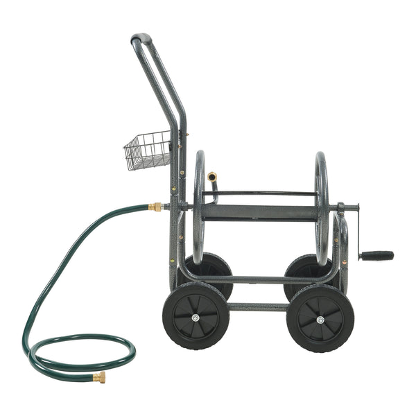 Carro para manguera Gelibolu para manguera de 3/4 pulgadas máx. 65 m Gris [pro.tec]
