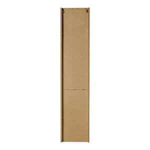 Armario alto Skelbolu 140x30x25 cm aspecto roble [en.casa]