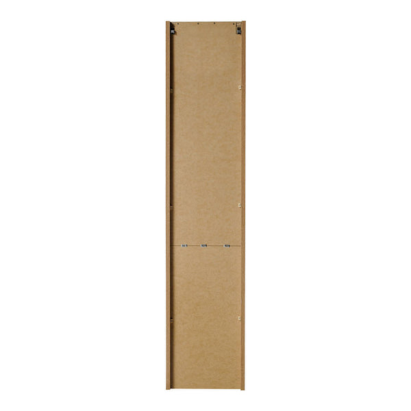 Armario alto Skelbolu 140x30x25 cm aspecto roble [en.casa]