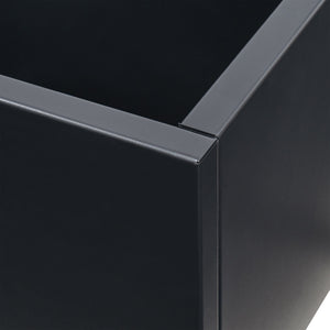 Tabique Surnskoki con macetero Acero Negro [casa.pro]