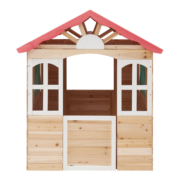 Casita infantil Lulä Caseta de juegos 130x115x101 cm Madera [casa.pro]