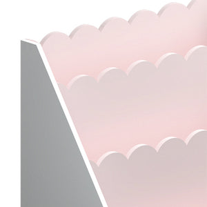 Estantería para niños Vestnes 48x61x30 cm Cotton Candy/Blanco [en.casa]