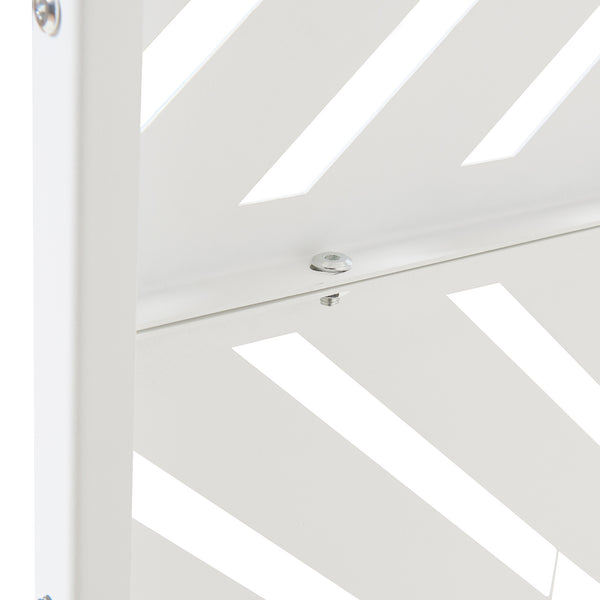 Tabique interior Kekan acero 200x100x50 cm blanco [casa.pro]