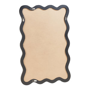 Espejo de pared Koster 90x60 cm Negro [en.casa]