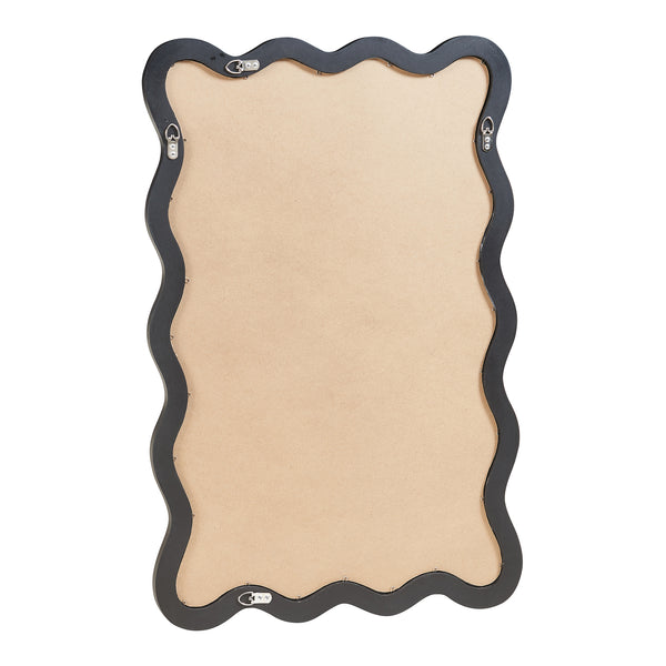 Espejo de pared Koster 90x60 cm Negro [en.casa]