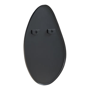 Espejo de pared Orland 82x46 cm Negro [en.casa]