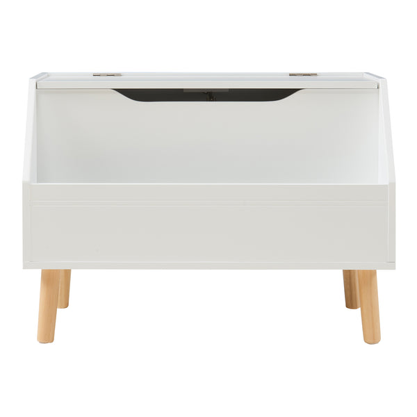 Caja de juguetes Aavanrar 60x30x43 cm Blanco [en.casa]