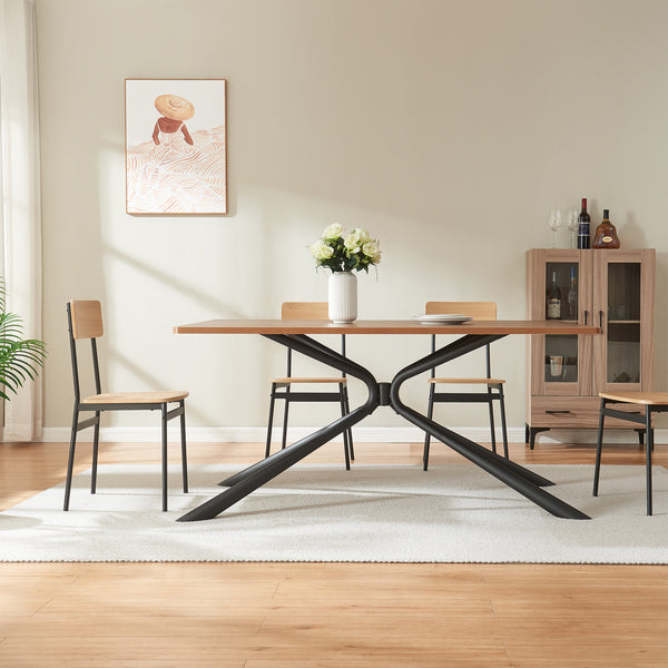 Estructura de mesa Havosanlurg acero 160x70x72 cm negro [en.casa]