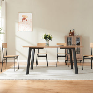 Patas de mesa Hostang juego de 4 50x8x71 cm negro [en.casa]