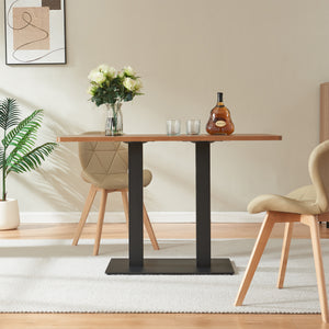 Estructura de mesa Vadejord acero 70x40x73 cm negro [en.casa]