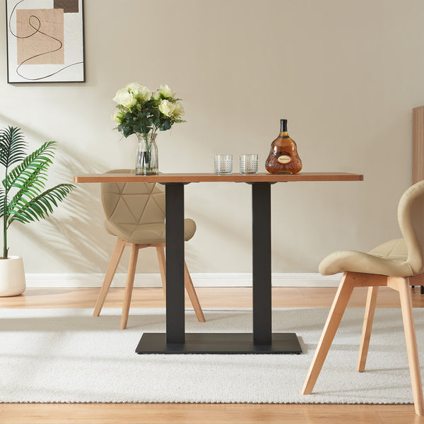 Estructura de mesa Vadejord acero 70x40x73 cm negro [en.casa]