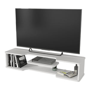 Mueble bajo de TV colgante Yrela 120x30x26 cm Blanco [en.casa]