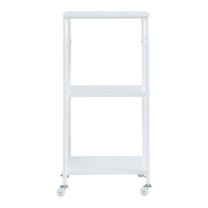 Mesa de impresora con ruedas Janertu 82x39x35 cm Blanco [en.casa]