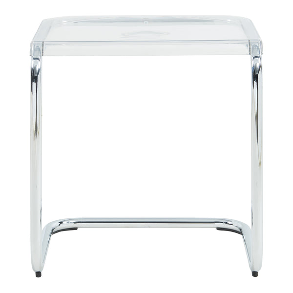 Mesa auxiliar Brosa 44x37x48 cm Transparente [en.casa]
