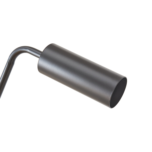 Lámpara de pie Vatka GU10 Metal Negro / Mármol, blanco [lux.pro]