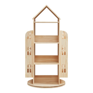 Estantería infantil giratoria Sanköre 122x64x43 cm Madera de pino natural [en.casa]