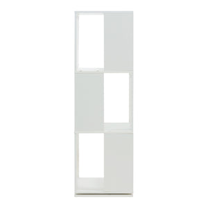 Estantería giratoria Fjelmarirg 109x34x34 cm Blanco [en.casa]