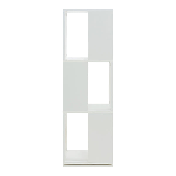 Estantería giratoria Fjelmarirg 109x34x34 cm Blanco [en.casa]