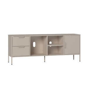 Mueble de TV Kliri 2 cajones 150x35x58cm - Color camel [en.casa]