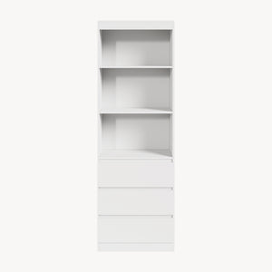 Estantería Les con 3 cajones 180x60x35 cm Blanco [en.casa]