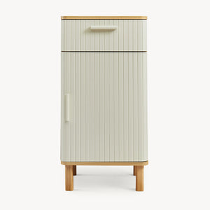 Armario de baño Ferrersp 80x40x35 cm aspecto roble/color arena [en.casa]