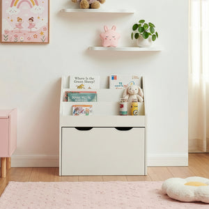 Estantería para niños Sirlstalo 70x63x30 cm Blanco [en.casa]