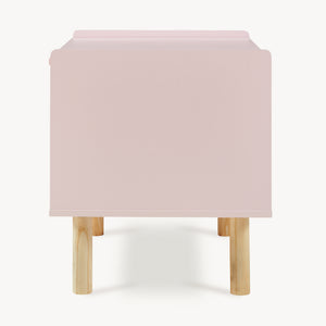 Caja de juguetes Virer 60x40x45 cm Rosa [en.casa]